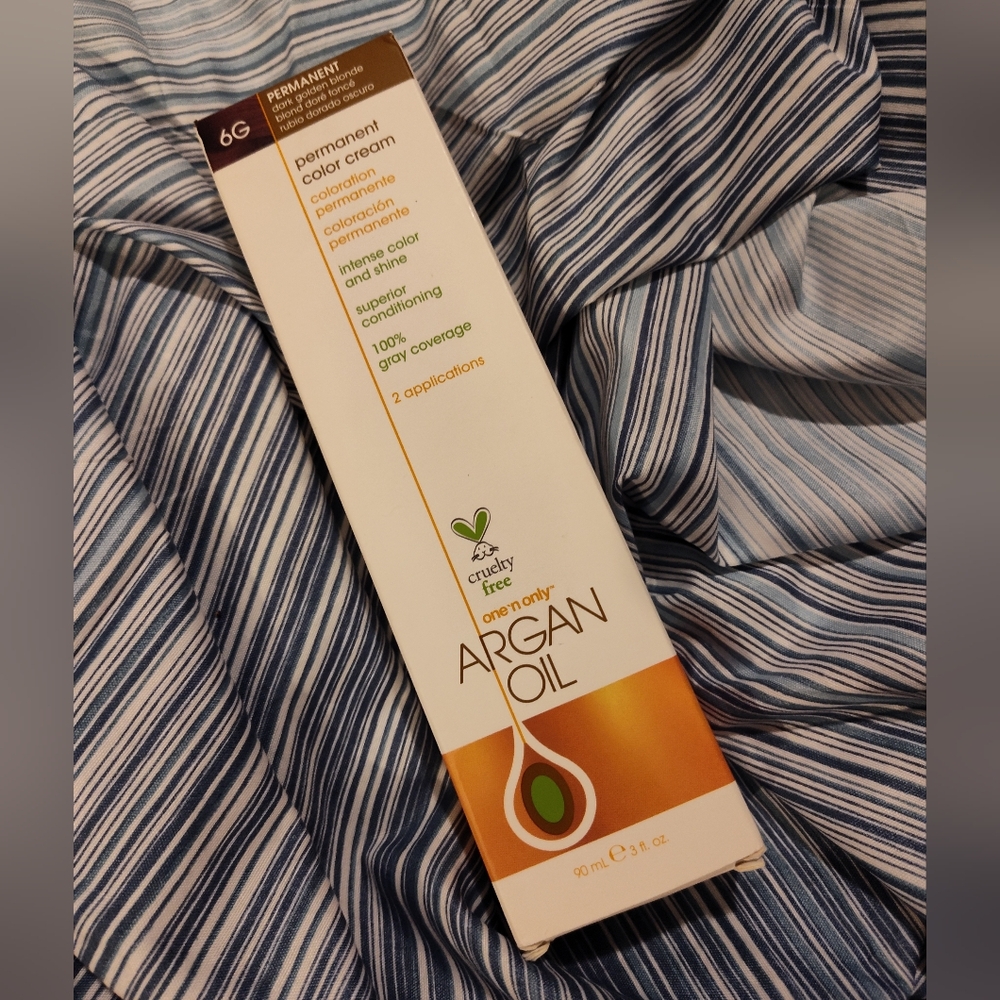 NEW!! One and Only ArganColor Permanent Hair Color (6G Dark Golden Blonde)